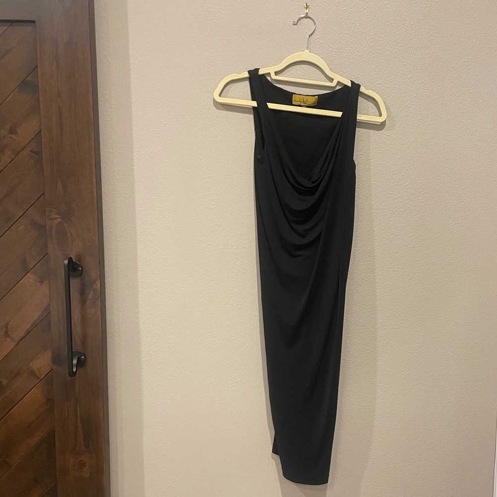 Nicole Miller Draped Cocktail Dress